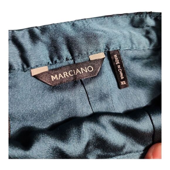 NWT Marciano - Haliah Lace Skirt XS Deep Teal Pencil Formal Chic Party Cocktail - Picture 3 of 9